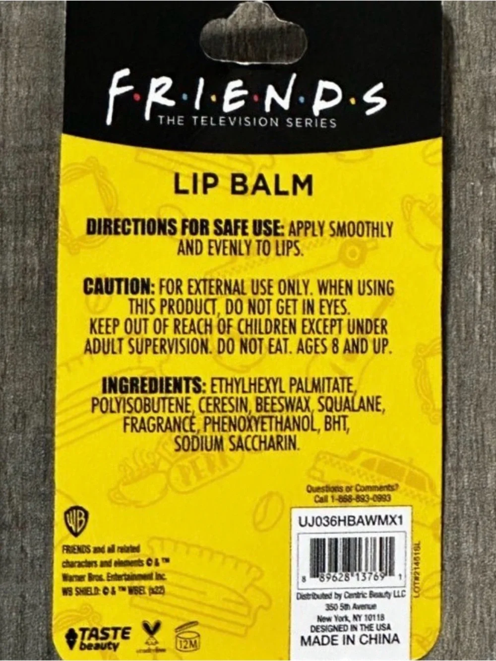💞 New Friends TV Show Strawberry Frappe Lip Balm